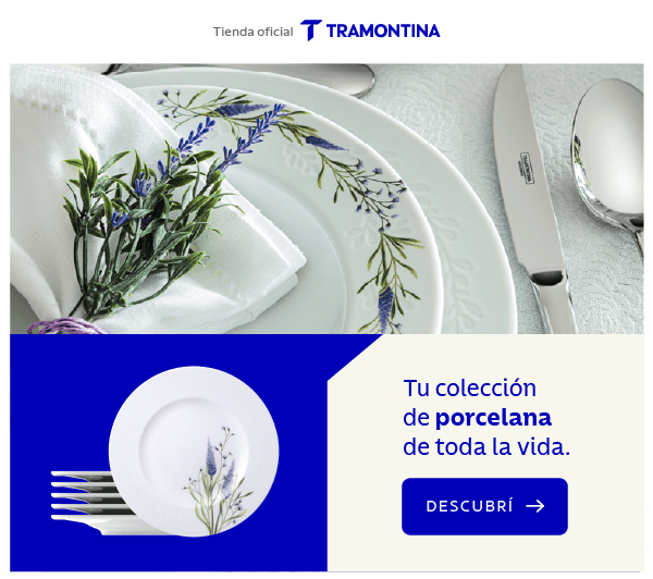 Tíenda oficial TRAMONTINA Tu colección de porcelana de toda la vida. DESCUBRÍ ➔